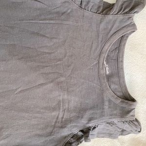 Target Grey Summer Dress With ruffle tank-sleeve